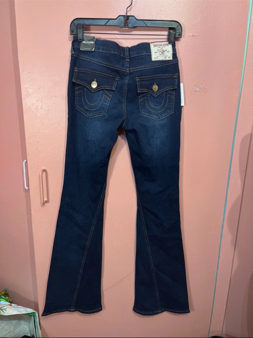 True Religion joey mid rise Women’s Dark Blue Flare Jeans